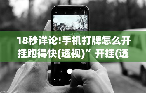 18秒详论!手机打牌怎么开挂跑得快(透视)”开挂(透视)辅助教程