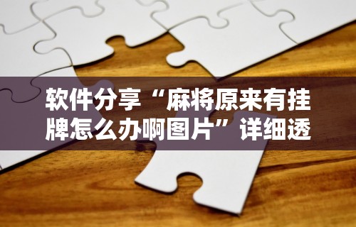 今日教程“微乐麻将外挂软件”开挂辅助软件教程