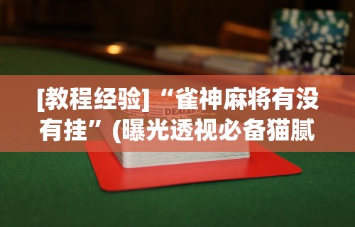 专家分析“雀神麻将系统老让你输”(原来确实是有挂) 