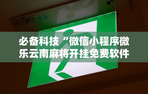 必备科技“微信小程序微乐云南麻将开挂免费软件”真实开挂技巧分享