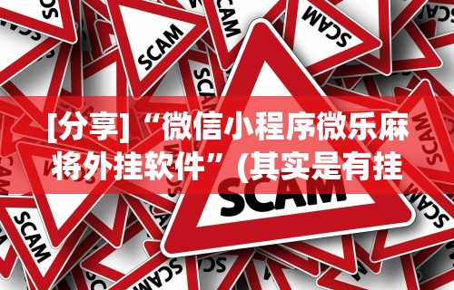 [分享]“微信小程序微乐麻将外挂软件”(其实是有挂)