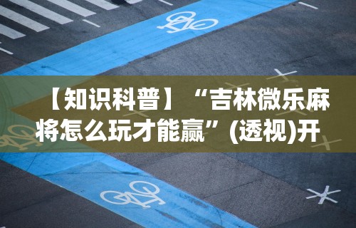 【知识科普】“吉林微乐麻将怎么玩才能赢	”(透视)开挂辅助脚本+详细开挂安装教程