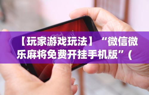 【玩家游戏玩法】“微信微乐麻将免费开挂手机版	”(原来确实是有挂) 