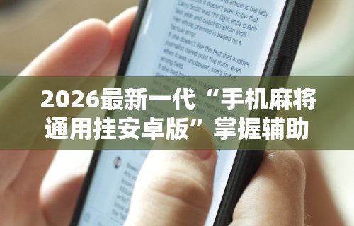 2026最新一代“手机麻将通用挂安卓版”掌握辅助功能必胜规则
