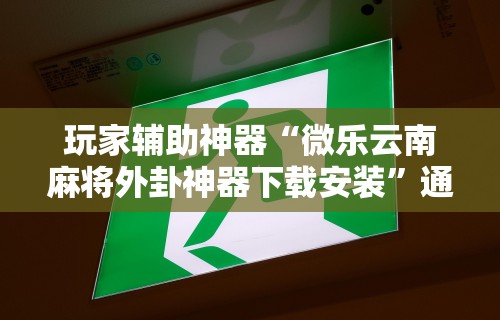【最新科普】微乐麻将可以装挂吗”辅助神器插件下载