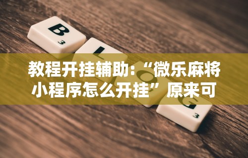 教程开挂辅助:“微乐麻将小程序怎么开挂	”原来可以开挂