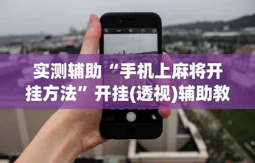 实测辅助“手机上麻将开挂方法”开挂(透视)辅助教程