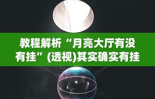 教程解析“月亮大厅有没有挂”(透视)其实确实有挂