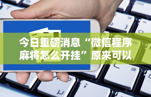 今日重磅消息“微信程序麻将怎么开挂”原来可以开挂