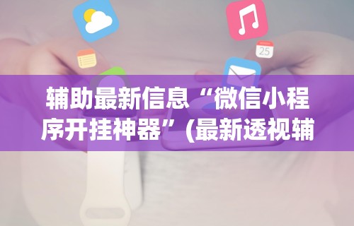 辅助最新信息“微信小程序开挂神器”(最新透视辅助上线)