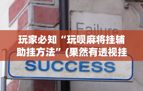 玩家必读“微乐安徽麻将怎么开挂吗”科技辅助神器手机版教程