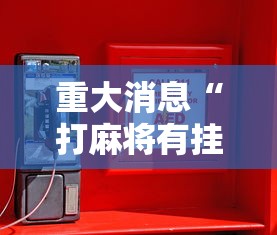 重大消息“打麻将有挂吗？”其实有开挂插件!