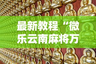 最新教程“微乐云南麻将万能开挂器”原来可以开挂