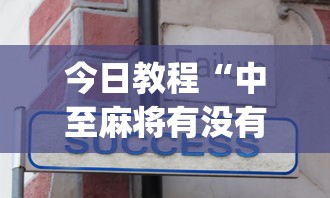 今日教程“中至麻将有没有假”(详细透视教程)-知乎