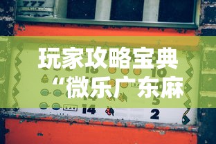 玩家攻略宝典“微乐广东麻将如何赢的秘诀	”掌握辅助功能必胜规则