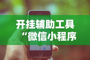 开挂辅助工具“微信小程序功夫川麻一直输	”开挂辅助脚本+详细开挂